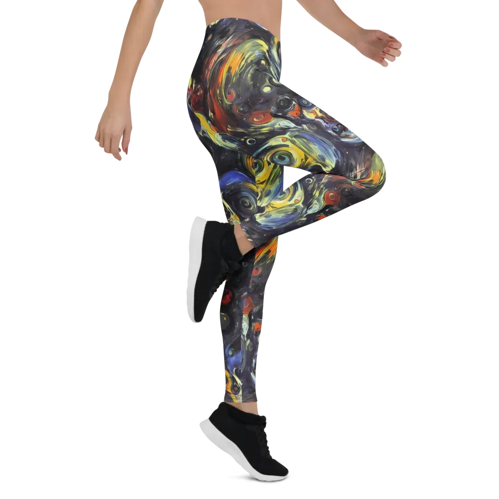 Corinthian Swirl on Leggings — Right