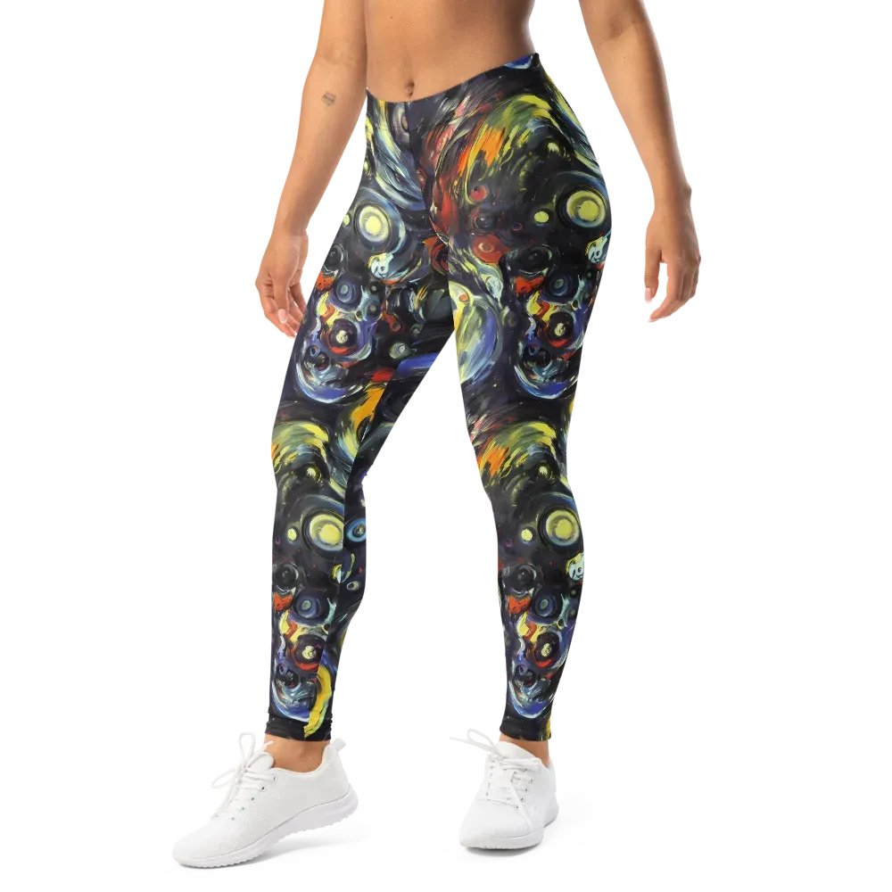 Corinthian Swirl on Leggings — Left Front