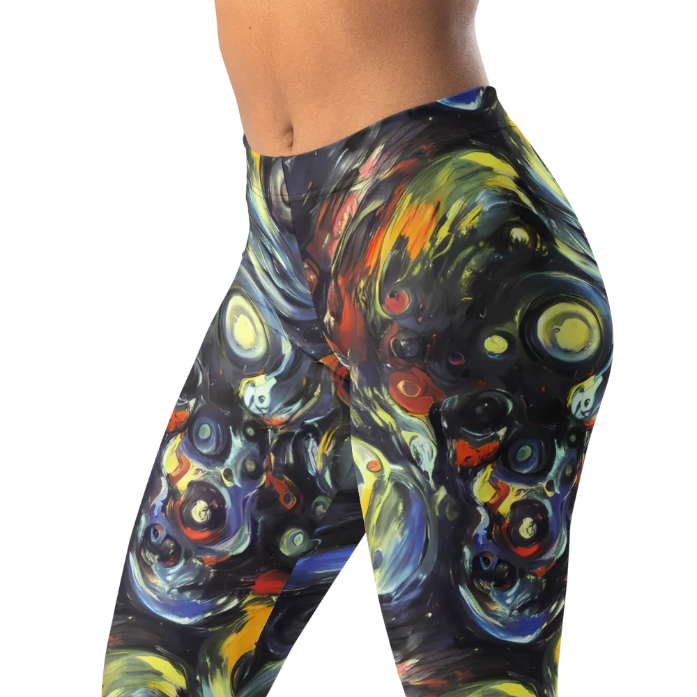 Corinthian Swirl on Leggings — Left Front