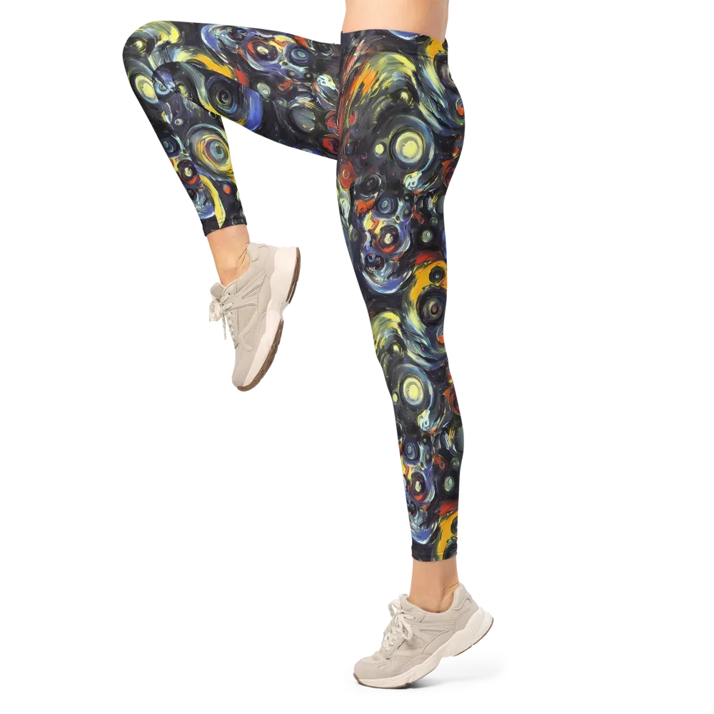 Corinthian Swirl on Leggings — Left
