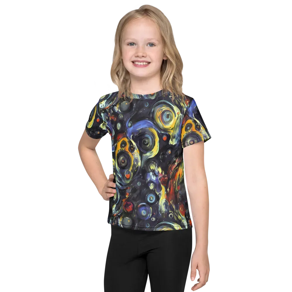 Corinthian Swirl on Kids Crew Neck T-Shirt — Front