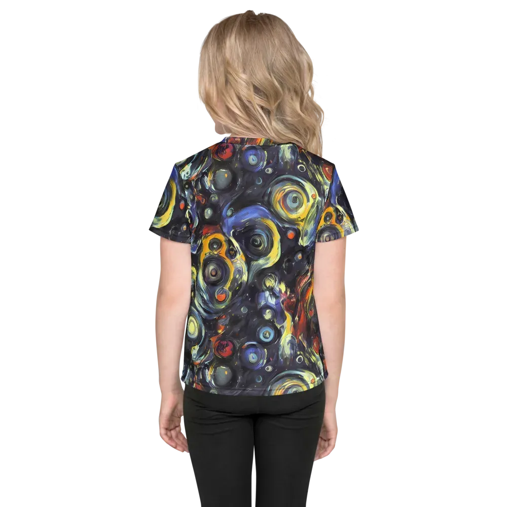 Corinthian Swirl on Kids Crew Neck T-Shirt — Back