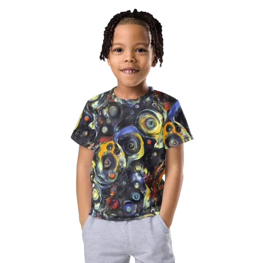Corinthian Swirl on a Kids Crew Neck T-Shirt
