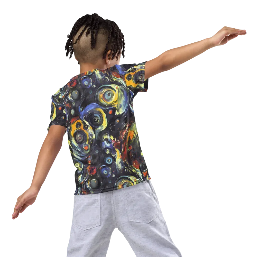Corinthian Swirl on Kids Crew Neck T-Shirt — Back