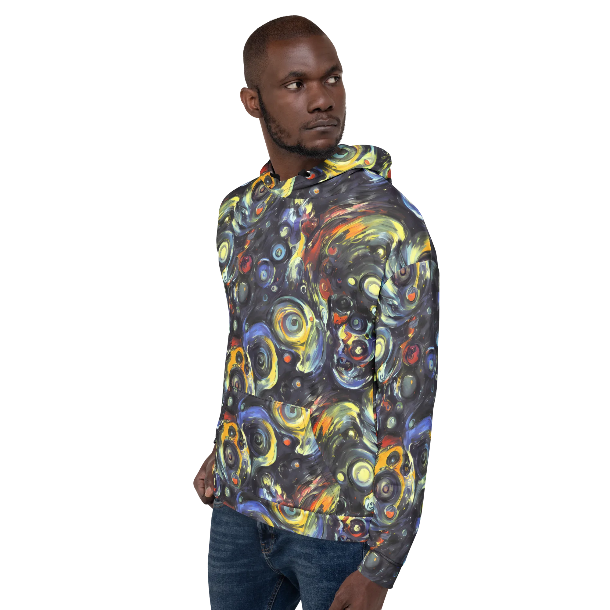 Corinthian Swirl on Hoodie — Left