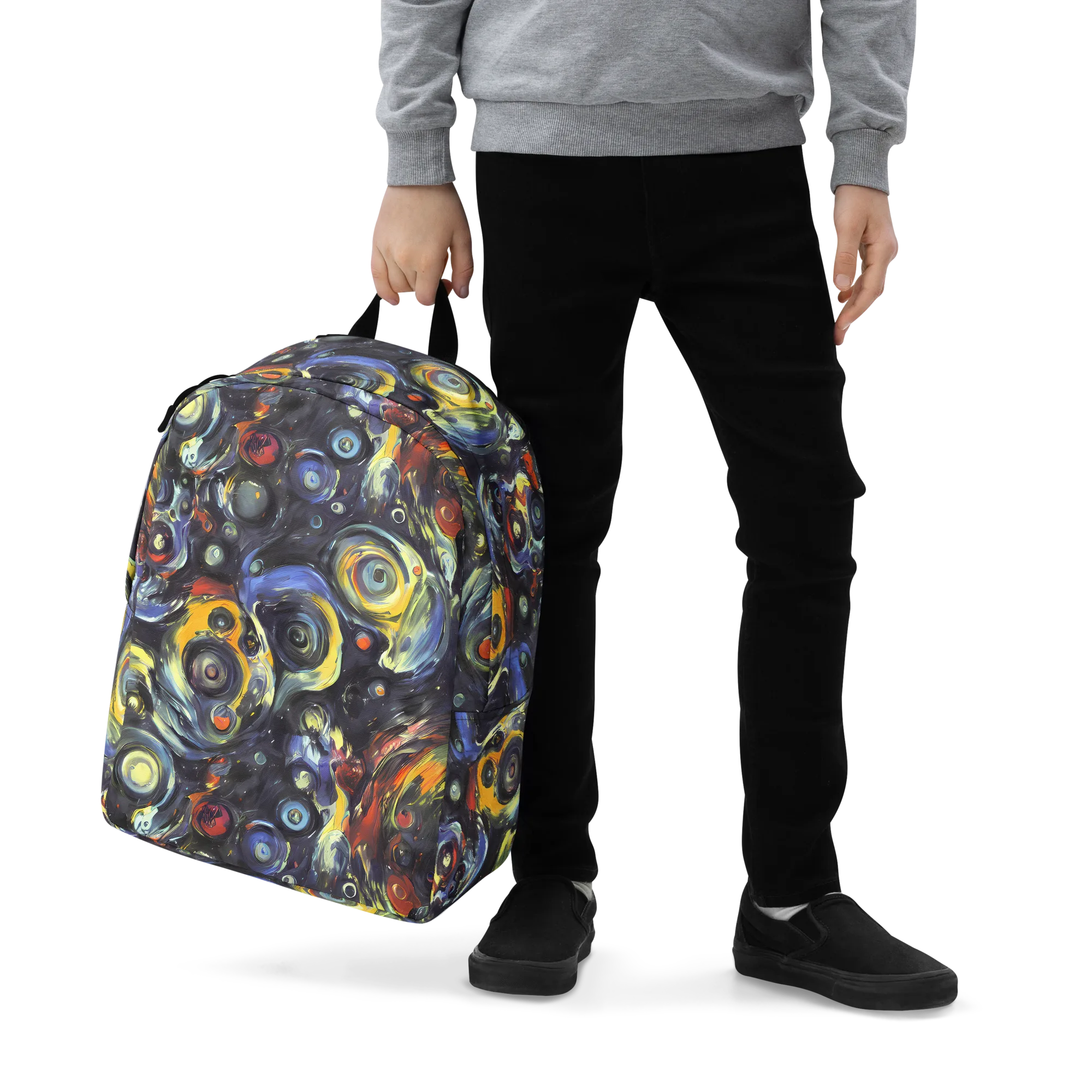 Corinthian Swirl on Minimalist Backpack — Zoomed-in