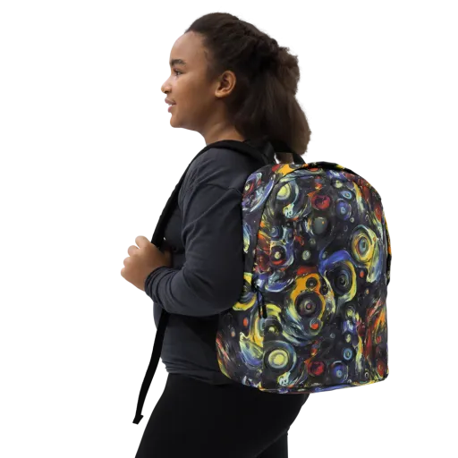 Corinthian Swirl on a Minimalist Backpack