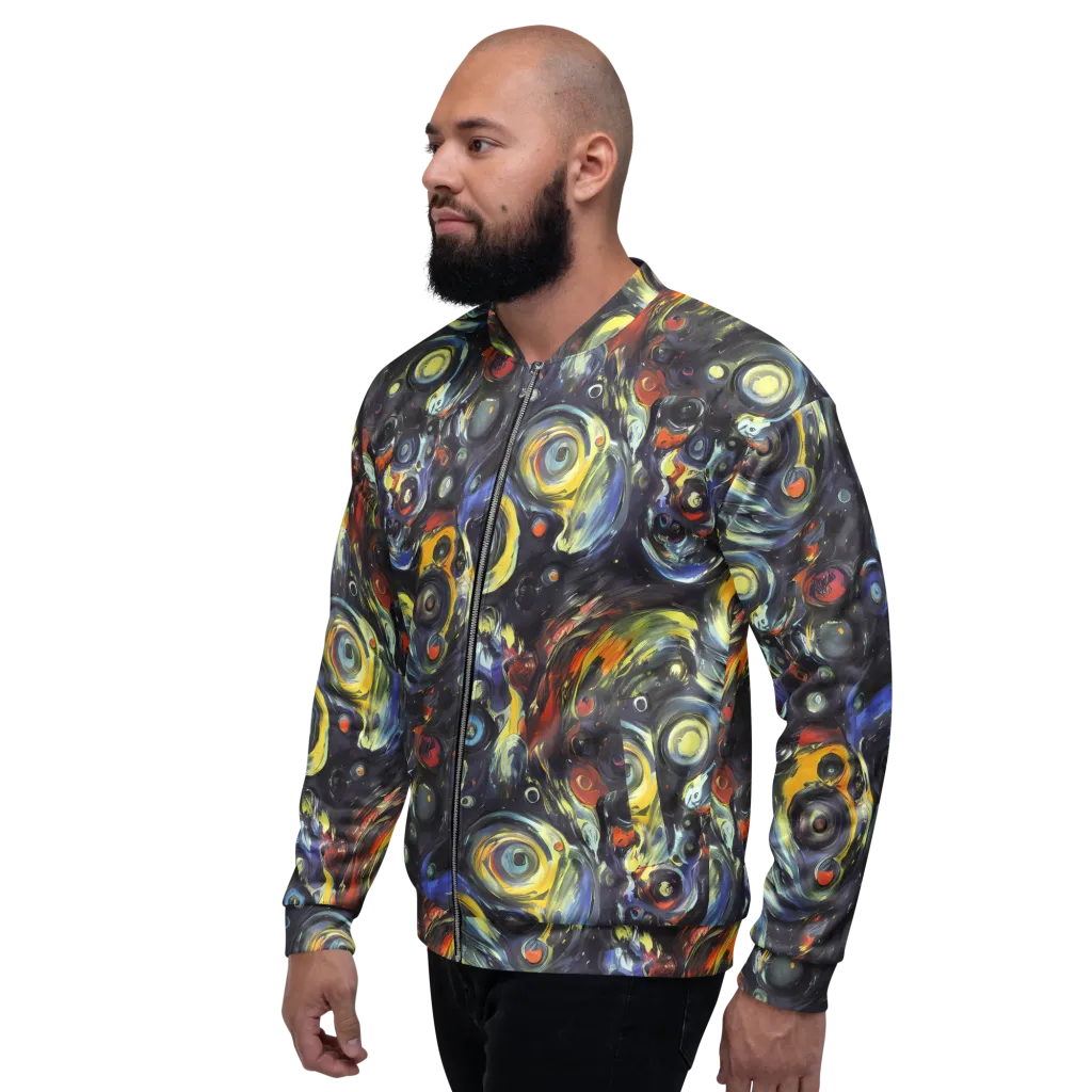 Corinthian Swirl on Bomber Jacket — Left