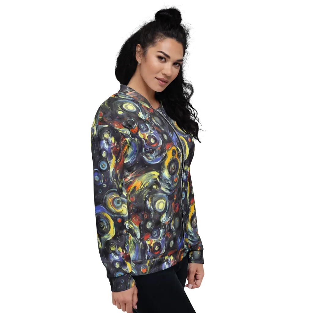 Corinthian Swirl on Bomber Jacket — Right