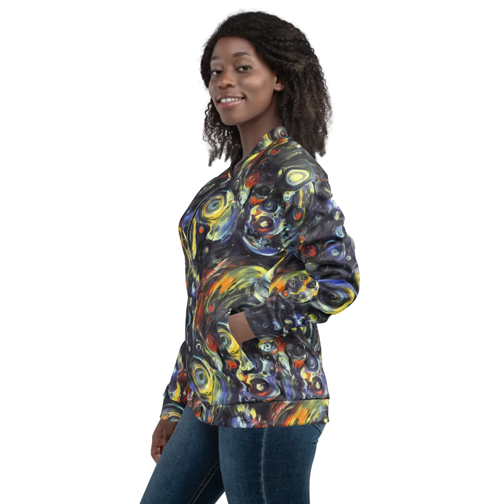 Corinthian Swirl on Bomber Jacket — Left