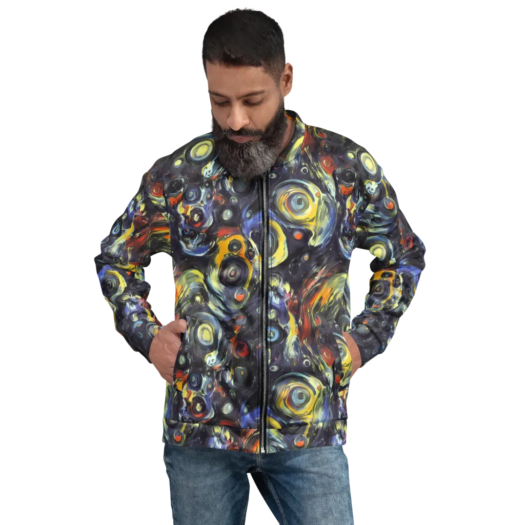 Corinthian Swirl on Bomber Jacket — Front