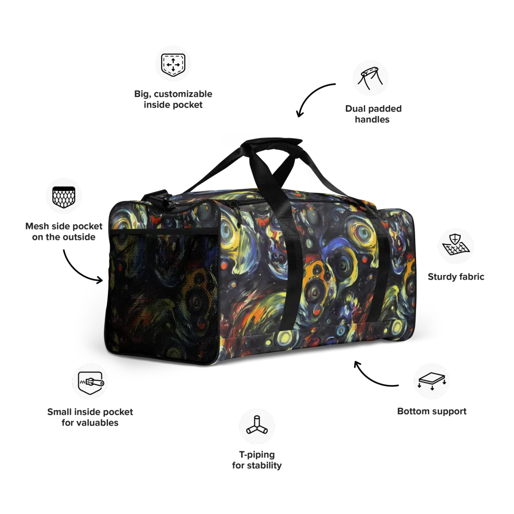 Corinthian Swirl on Duffle Bag — Right Front
