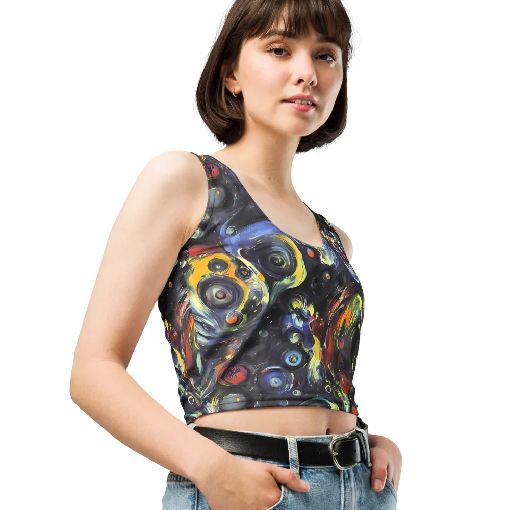 Corinthian Swirl on Crop Top — Right Front