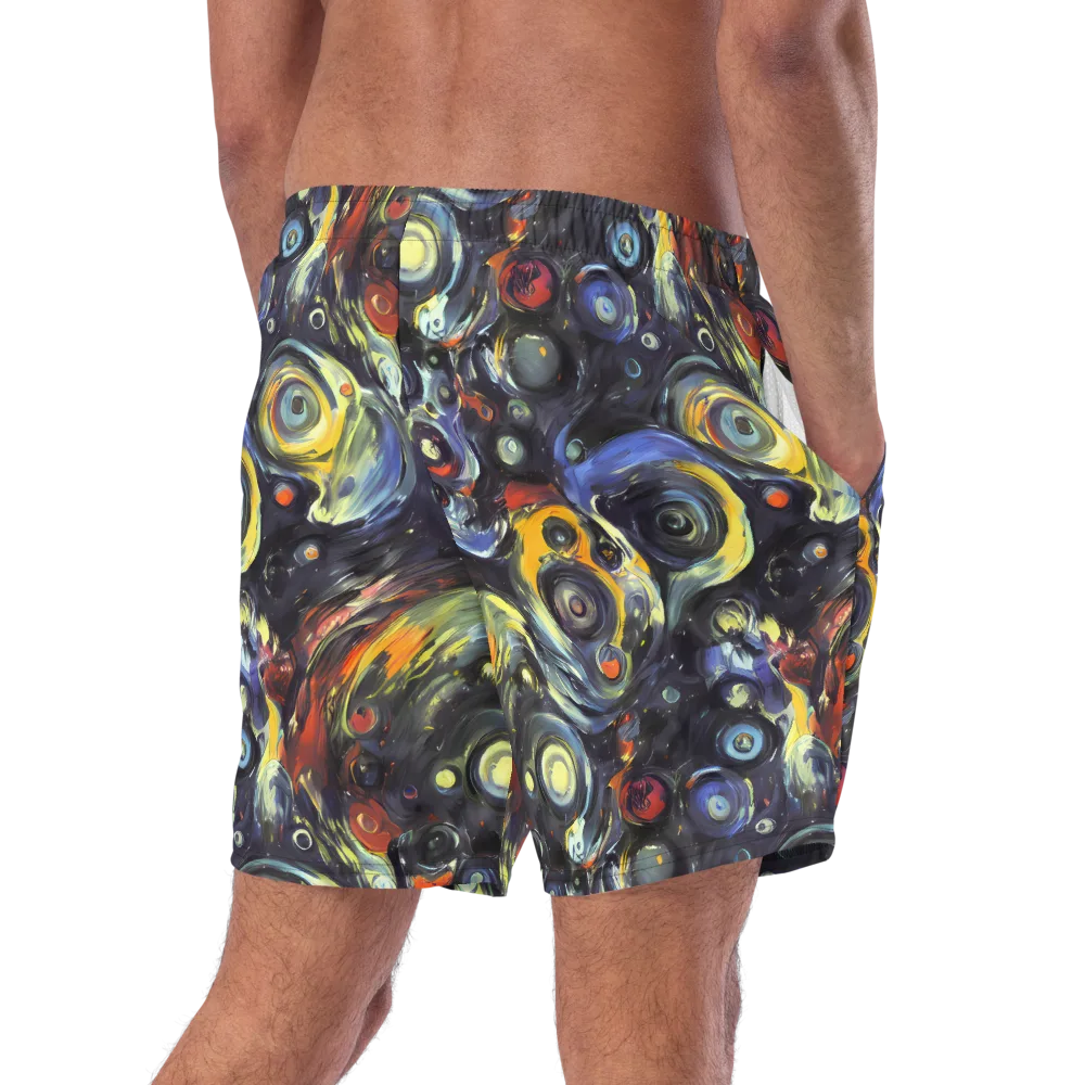 Corinthian Swirl on Swim Trunks — Right Back