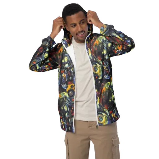 Corinthian Swirl on a Men's Windbreaker