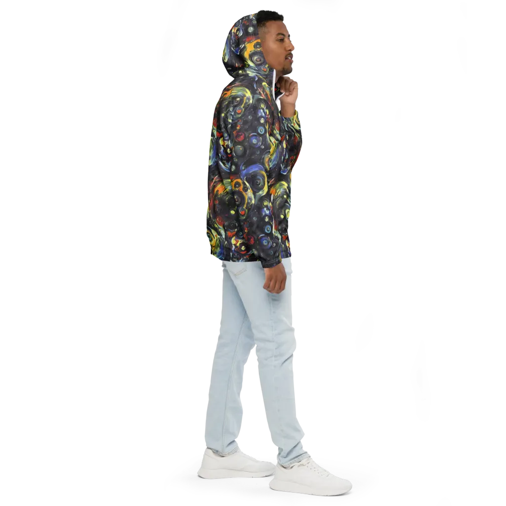 Corinthian Swirl on Men's Windbreaker — Right