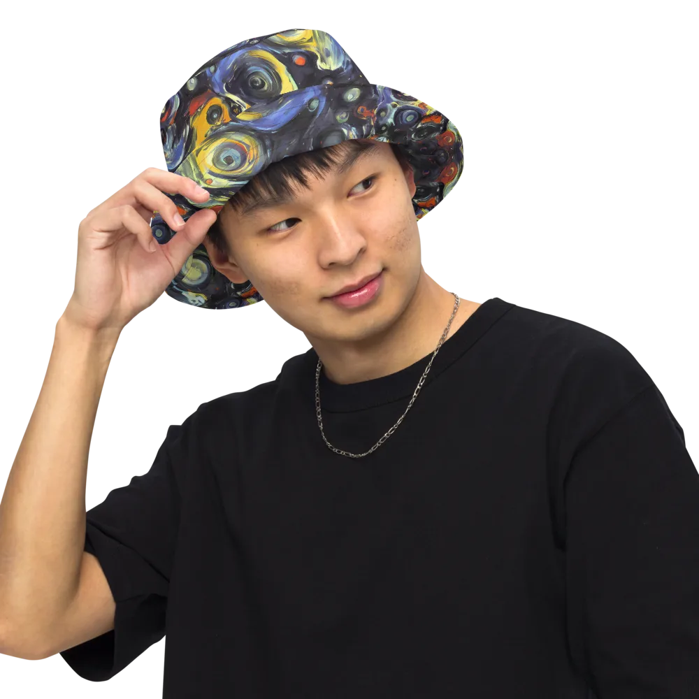 Corinthian Swirl on Reversible Bucket Hat — Front Inside