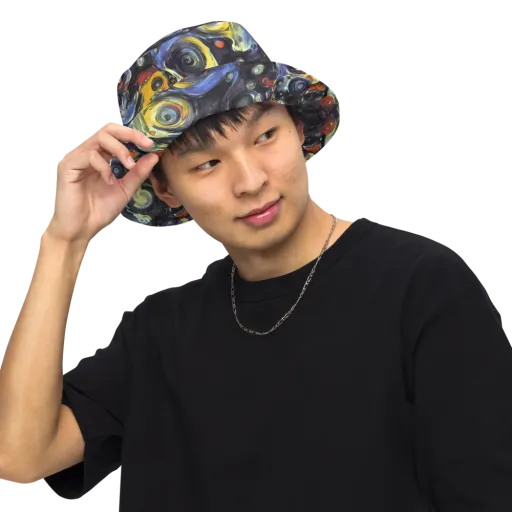 Corinthian Swirl on a Reversible Bucket Hat