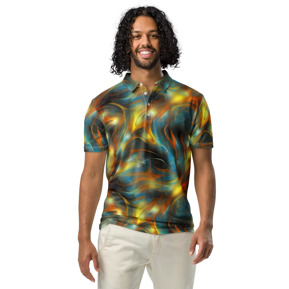 Wallis Warp on Men's Slim Fit Polo Shirt — Front