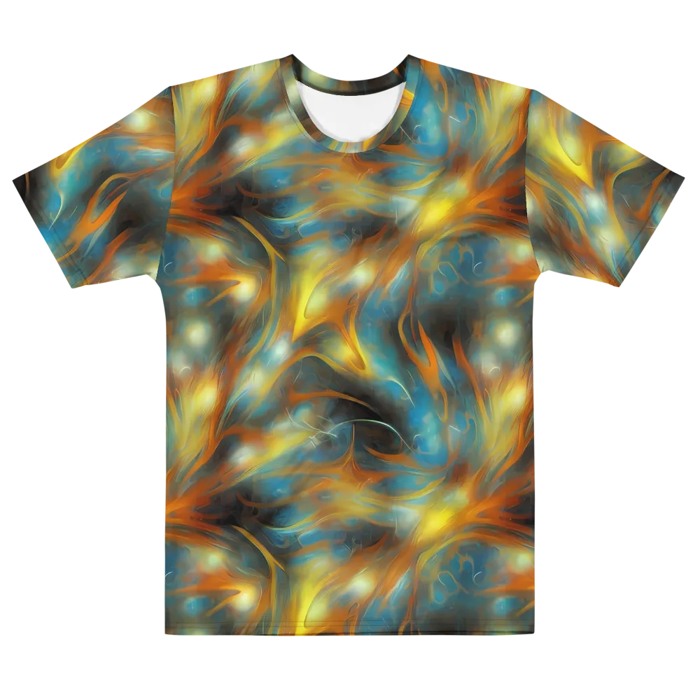 Wallis Warp on Men's Cotton Crew Neck T-Shirt — Front