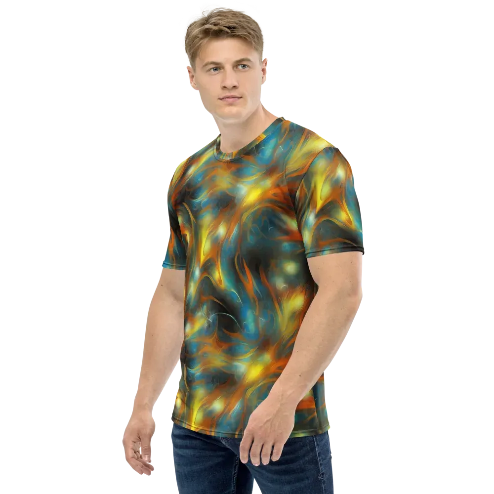 Wallis Warp on Men's Crew Neck T-Shirt — Left