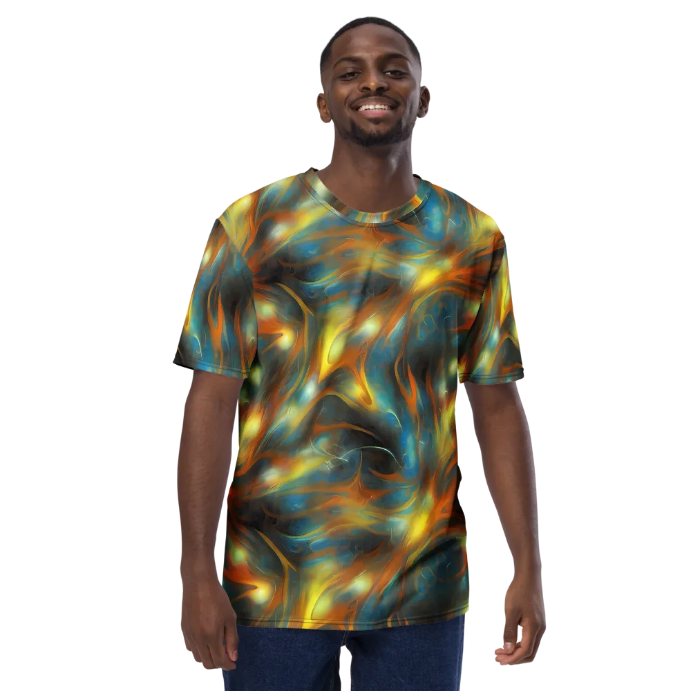 Wallis Warp on Men's Crew Neck T-Shirt — Front