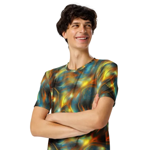 Wallis Warp on a Men's Crew Neck T-Shirt