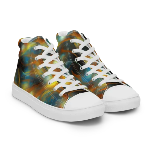Wallis Warp on a Men's High Top Canvas Shoes