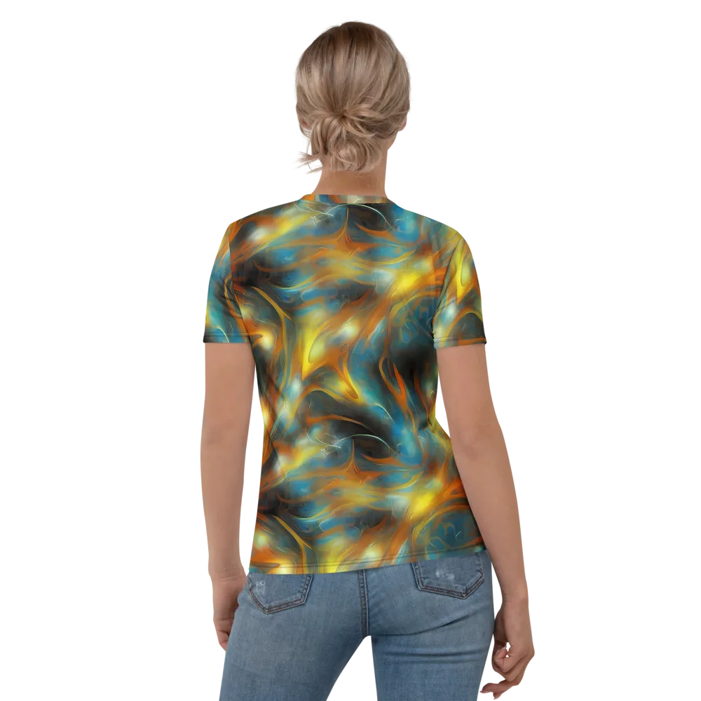 Wallis Warp on Women's Crew Neck T-Shirt — Back