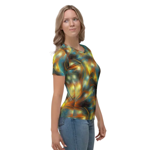 Wallis Warp on a Women's Crew Neck T-Shirt