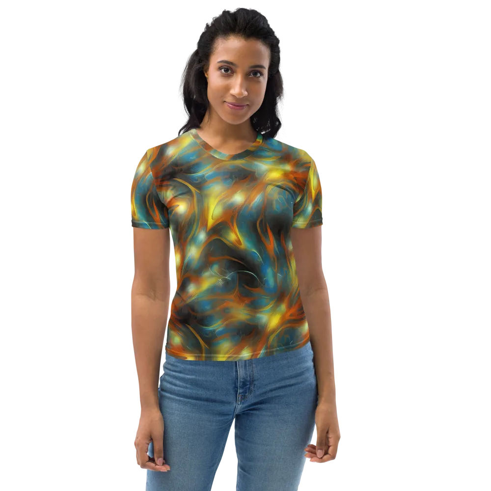 Wallis Warp on Women's Crew Neck T-Shirt — Front
