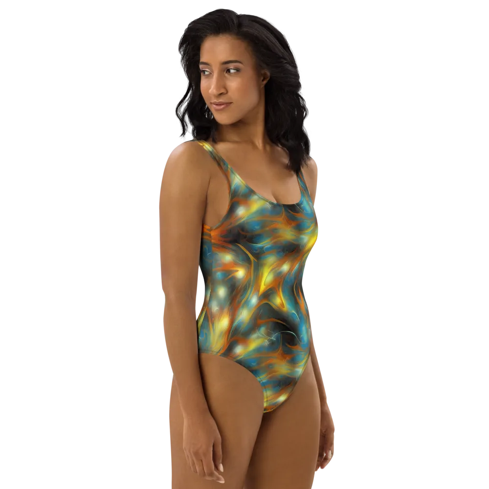 Wallis Warp on One-Piece Swimsuit — Right