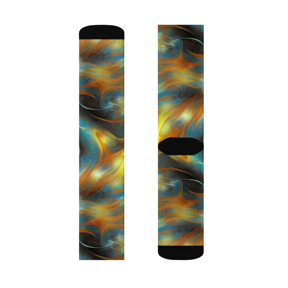 Wallis Warp on Socks — Right Sock