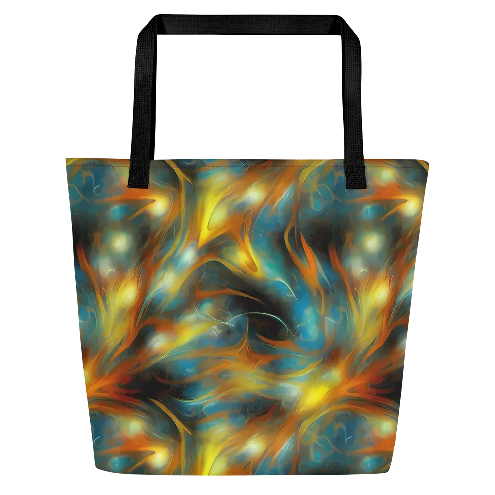 Wallis Warp on Large Tote Bag W/ Pocket — Front