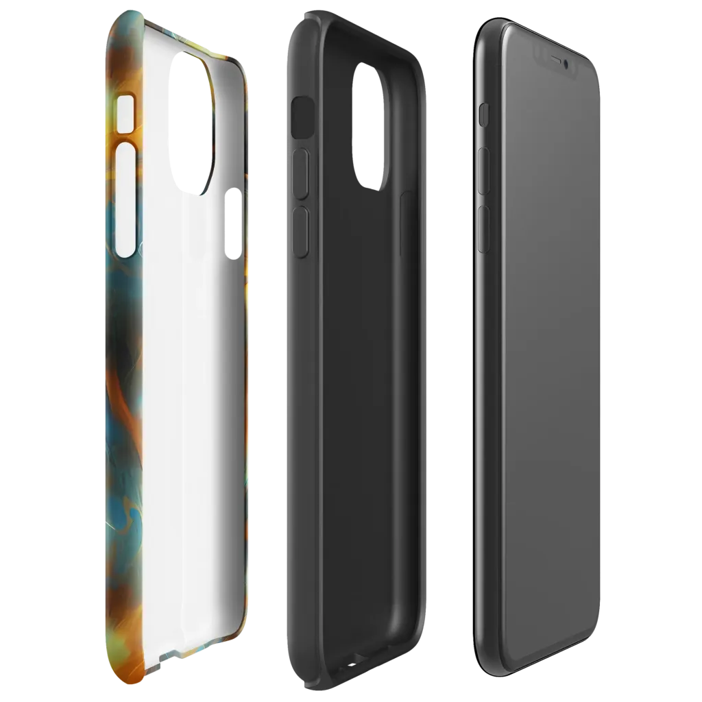 Wallis Warp on Tough Case for iPhone® — Right