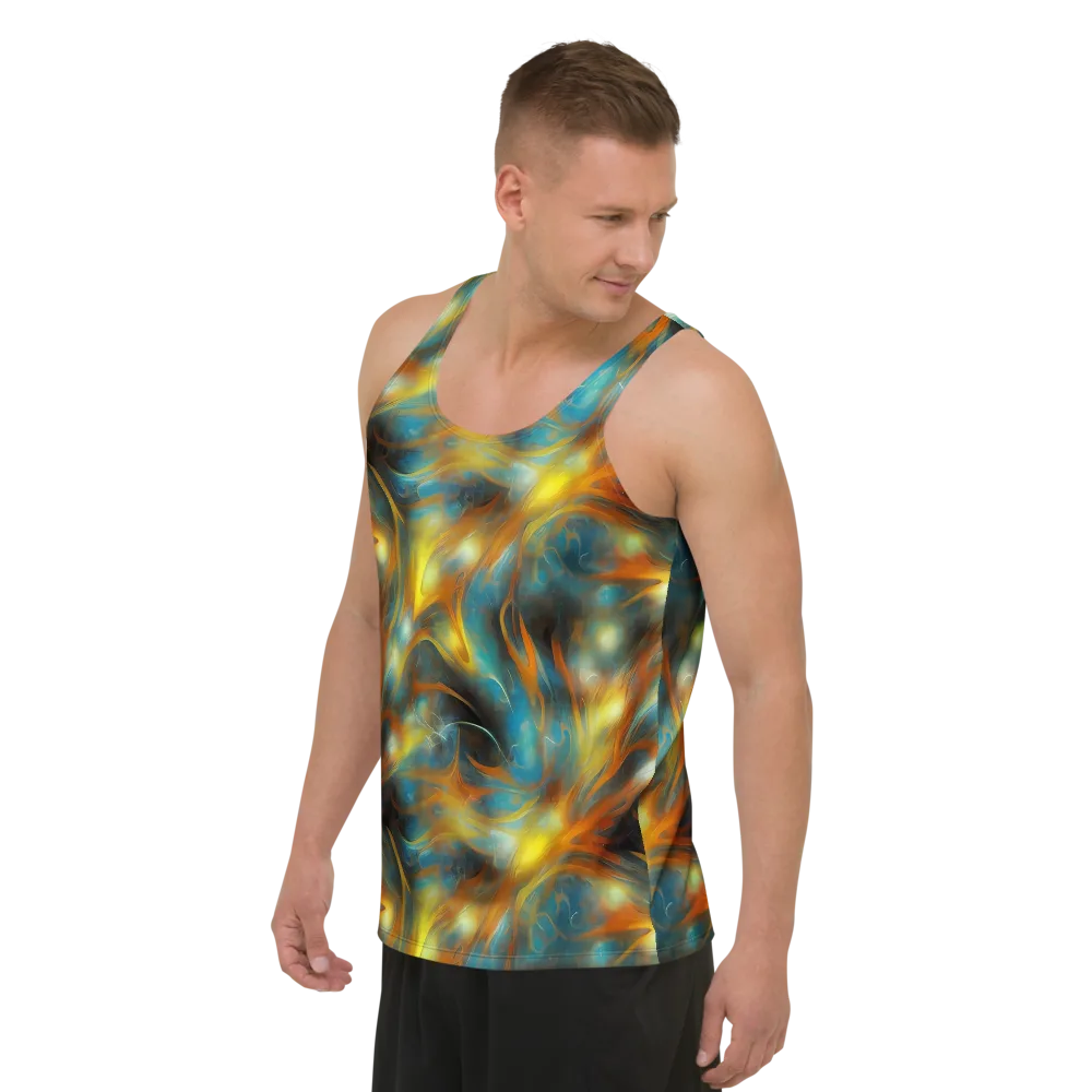 Wallis Warp on Men's Tank Top — Left Front