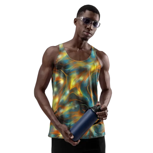 Wallis Warp on a Men's Tank Top
