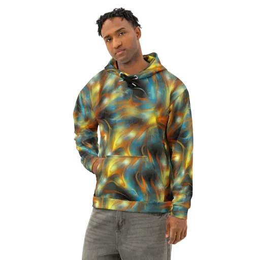 Wallis Warp on a Cotton Hoodie