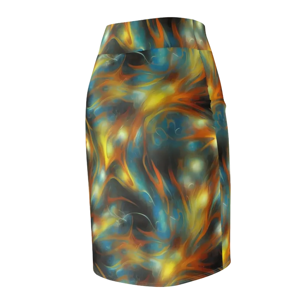 Wallis Warp on Pencil Skirt — Back Side