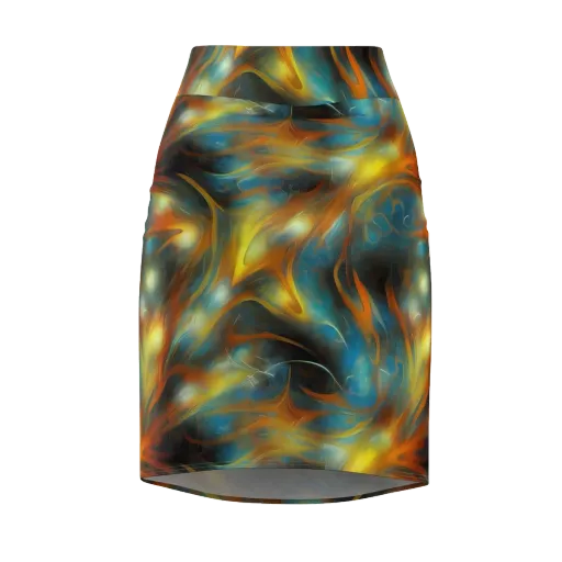 Wallis Warp on a Pencil Skirt