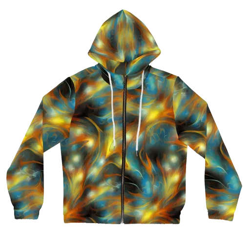 Wallis Warp on a Women's Full-Zip Hoodie