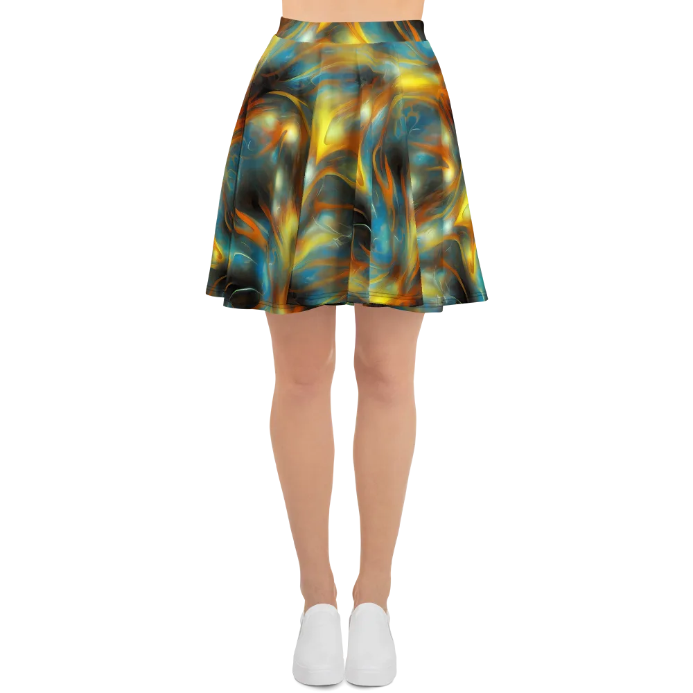 Wallis Warp on Skater Skirt — Front