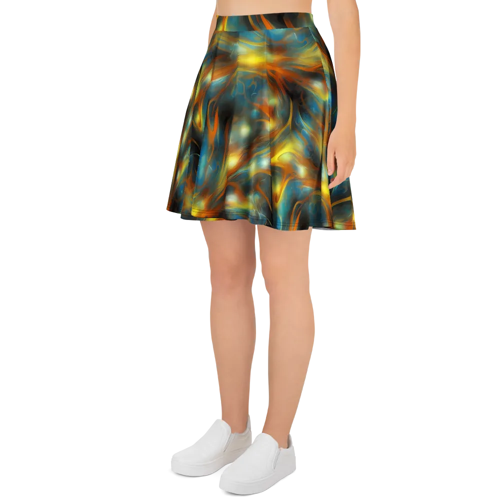 Wallis Warp on Skater Skirt — Left