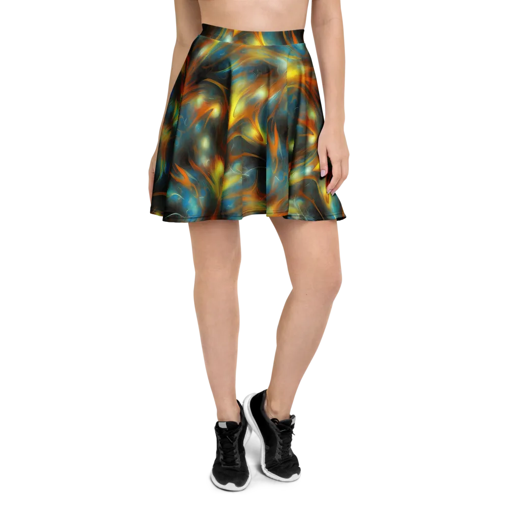 Wallis Warp on Skater Skirt — Front