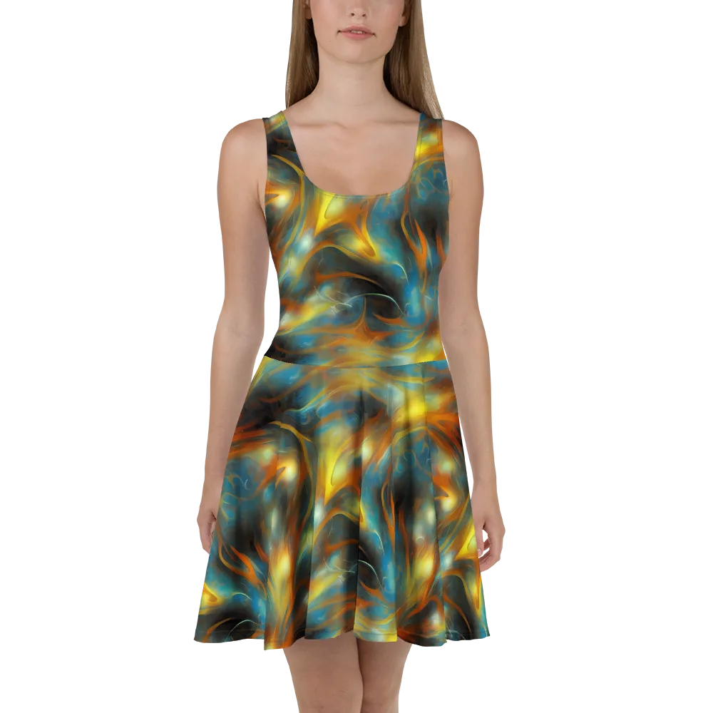 Wallis Warp on Skater Dress — Front
