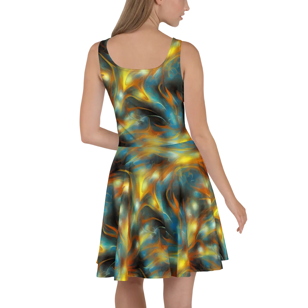 Wallis Warp on Skater Dress — Back