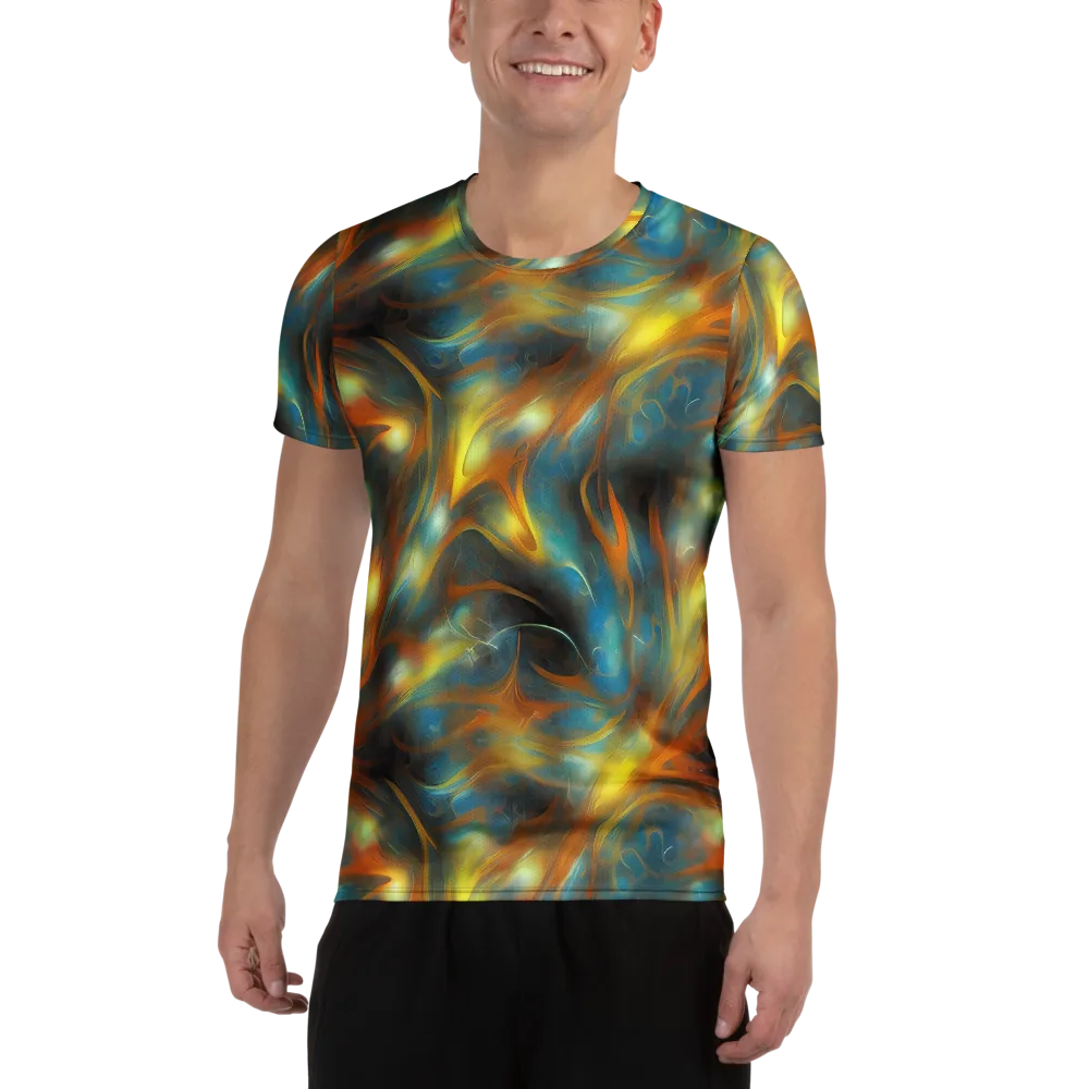 Wallis Warp on Men's Athletic T-Shirt — Front