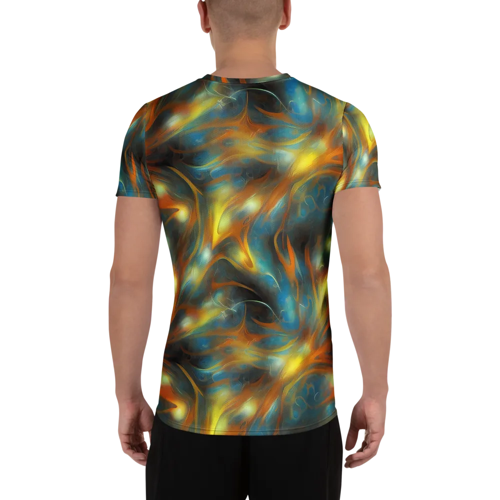 Wallis Warp on Men's Athletic T-Shirt — Back