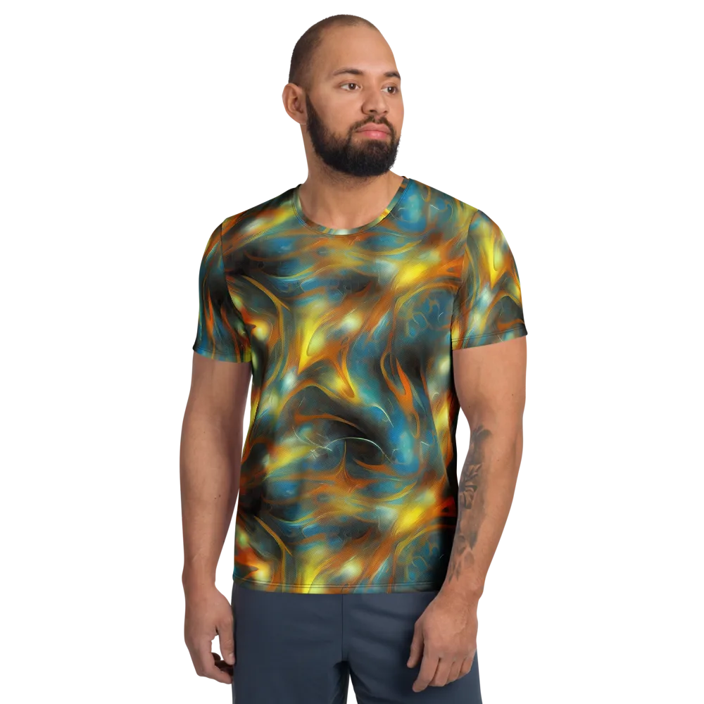 Wallis Warp on Men's Athletic T-Shirt — Front