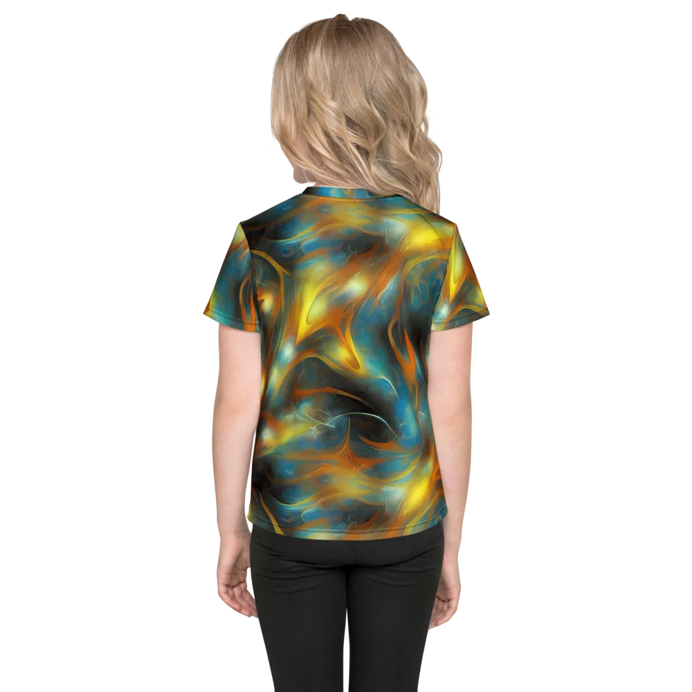 Wallis Warp on Kids Crew Neck T-Shirt — Back